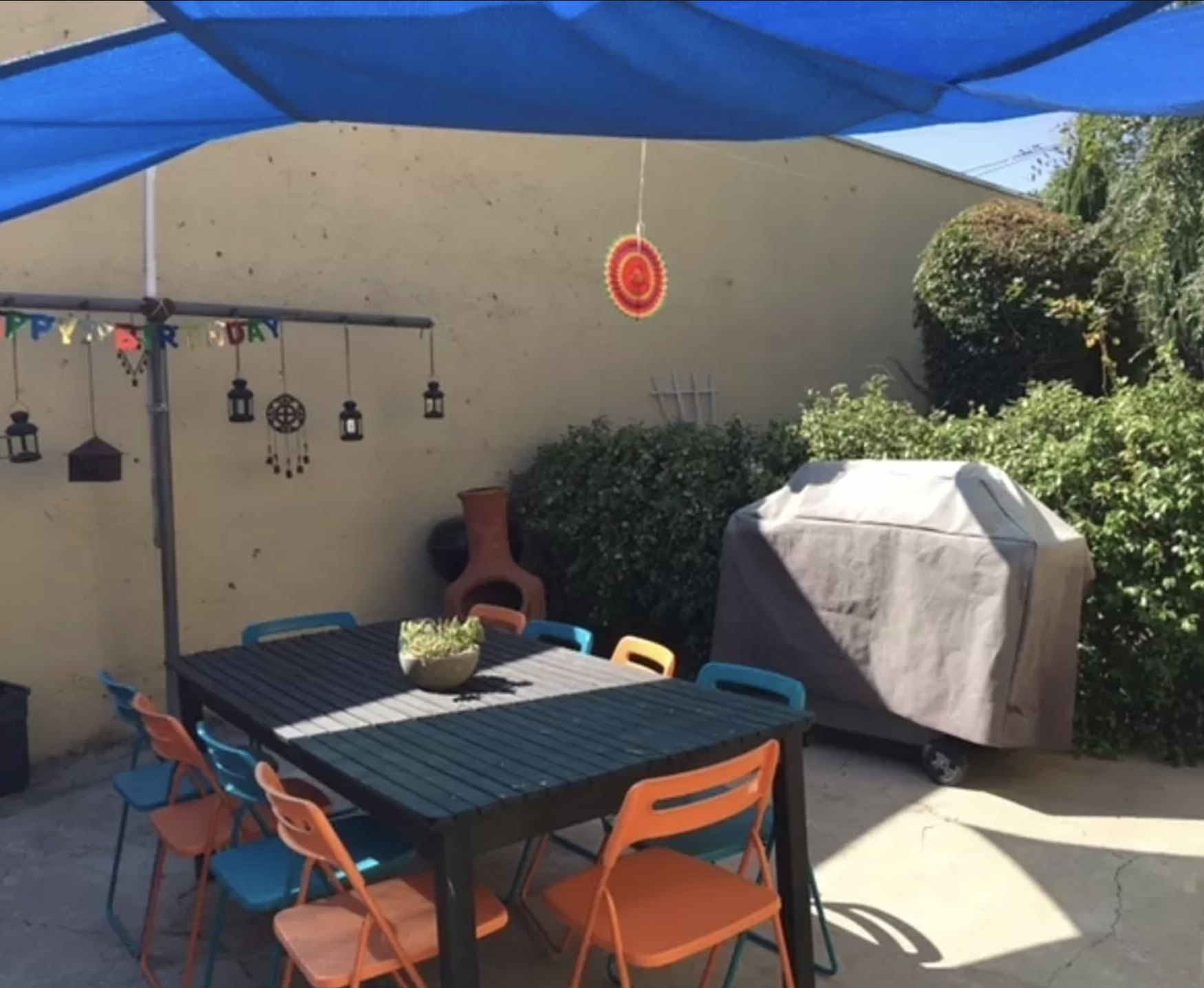 Patio 2 beyond the backyard - 1337 S Cloverdale Ave