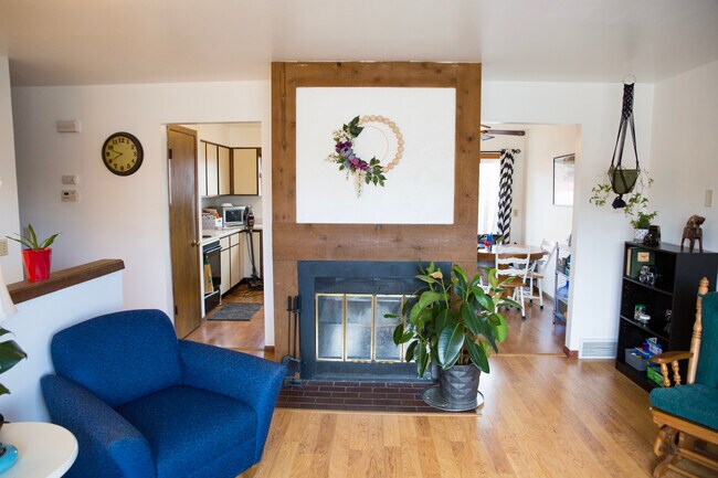 Fireplace in upstairs living area - 1319 S Thompson Dr