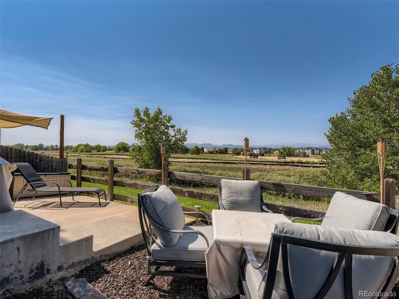 Back patio with mountain views. - 244 Montgomery Dr