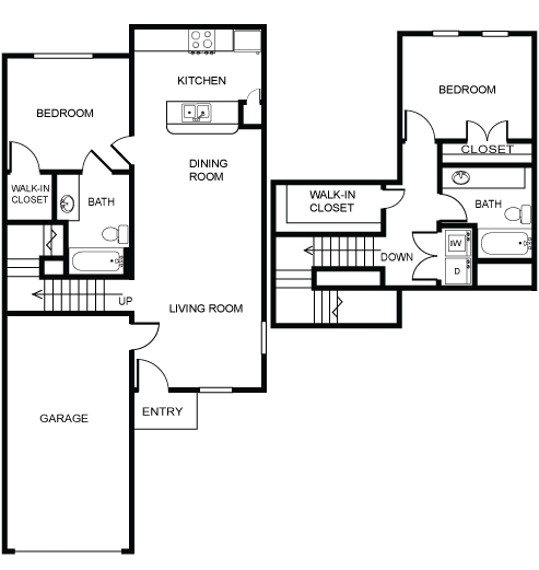 2BR/2BA The Raven - Chaparral Townhomes