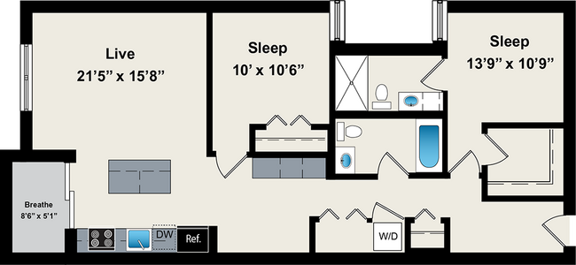 Floorplan - Reside on Jackson