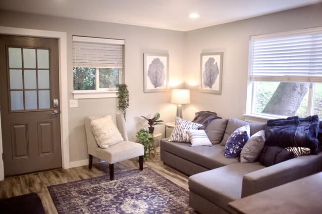 Living room with pullout bed. - 1045 NE 115th St