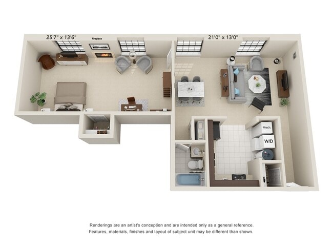 1 Bed 1 Bath - Shockoe Center