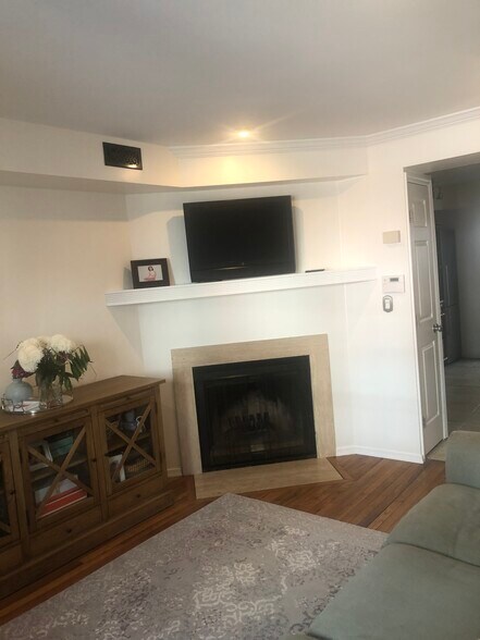 Living room with fireplace - 330 Pemberton St