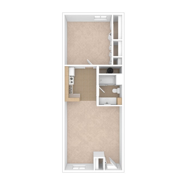 One Bedroom - 675 sq. ft. - Beechwood Terrace - Beechwood & Beechwood Terrace Apartments