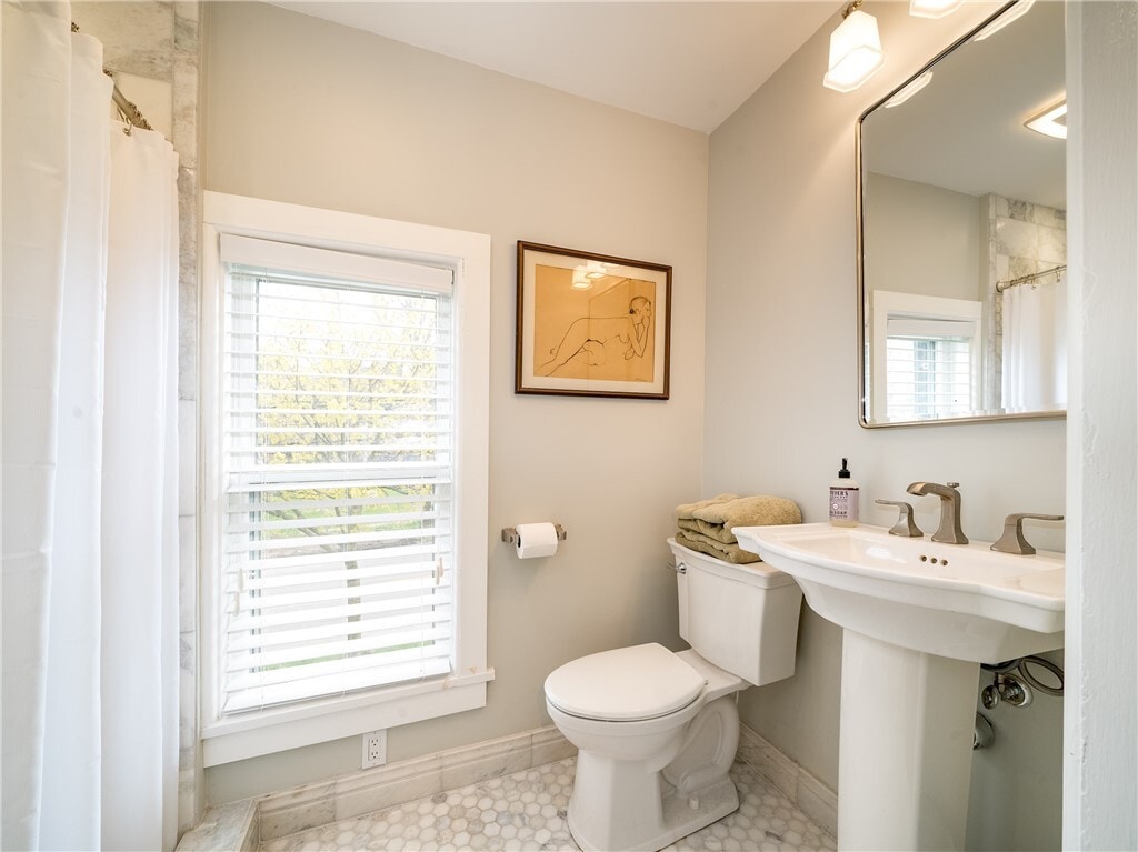 Upstairs bathroom with shower - 164 S Main St
