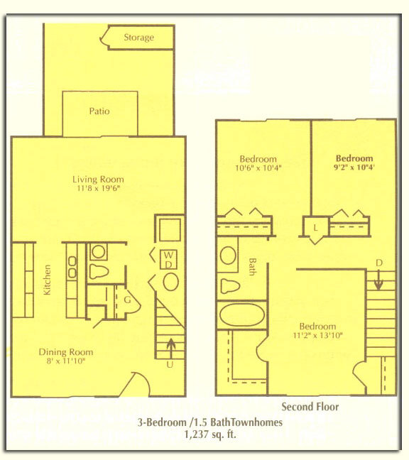 Floorplan - Sheffield Village Apartments & Townhomes