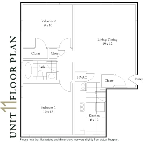 2BR/1BA - Bulluck Terrace