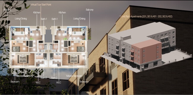 Floorplan - Gabriel Luxury Apartments-Call for details!