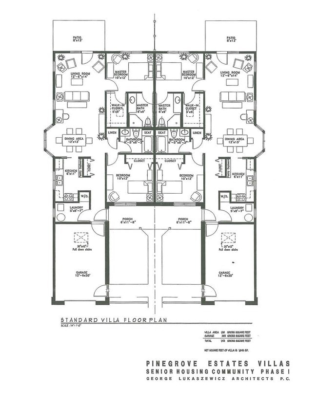 Standard Villa Floor Plan - Pine Grove Estates