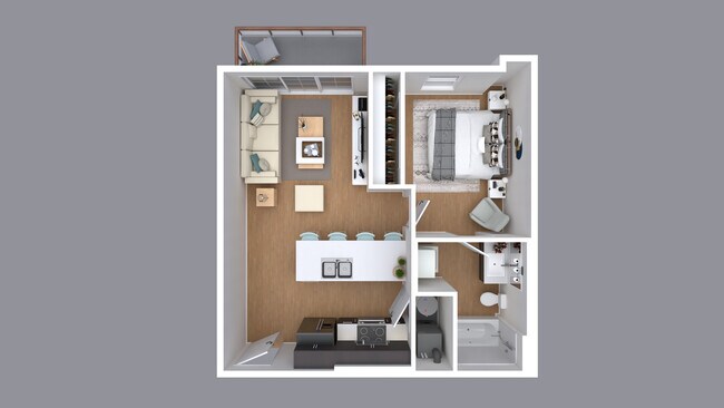 1x1 with Balcony - Union Walk