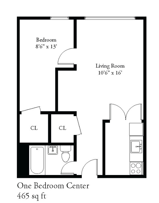 One Bedroom Center - 903 Kilbourn