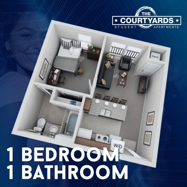 Floorplan - The Courtyards Apartments