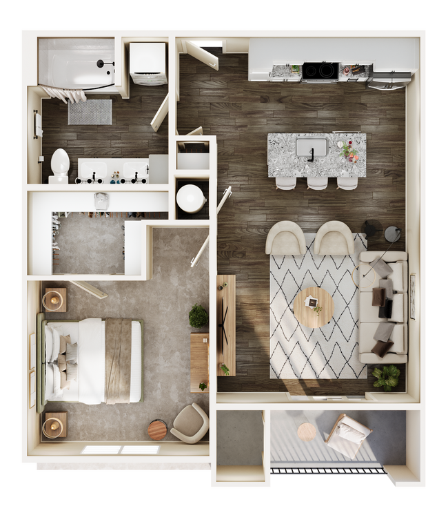 Floorplan - Somerset Upscale Apartments