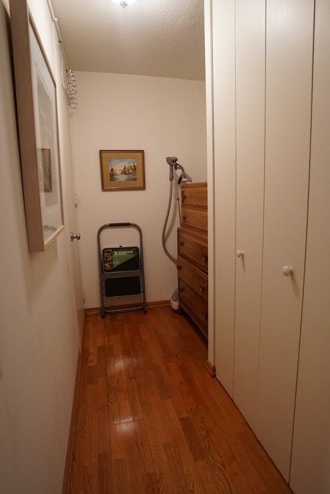 Hall to bath with alcove for dresser - 405 N WABASH Ave