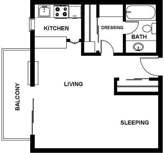 Floorplan - Oak Creek Apartments