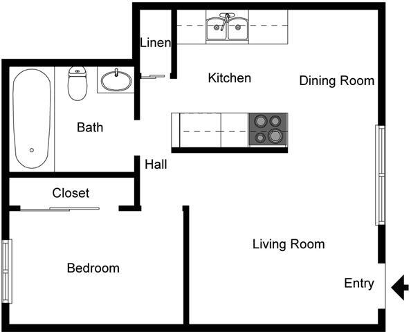 Floorplan - Fairway Village Apartments