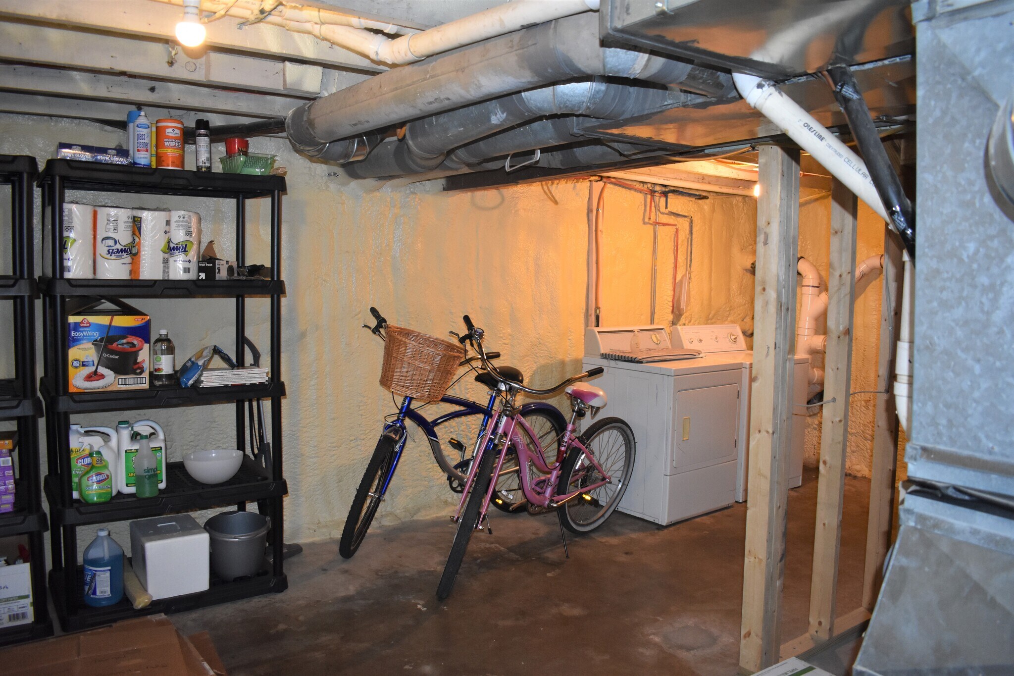 lower level storage unit/ new washer-dryer/mechanical - 119 Fyfer Pl