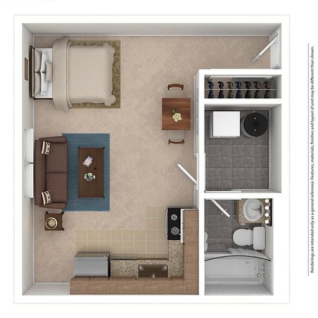 AudubonPointe 0BD 1Bath 350sqft - Audubon Pointe