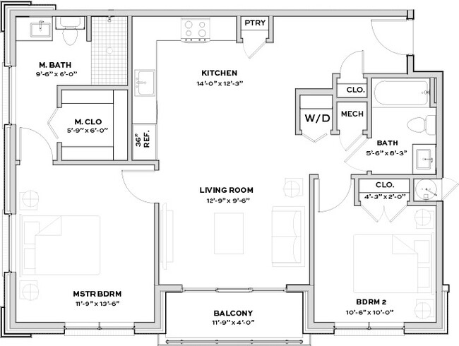 Floorplan - West End on Frio