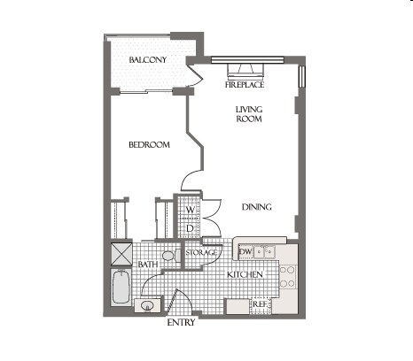 1BR/1BA - Tapestry on Central