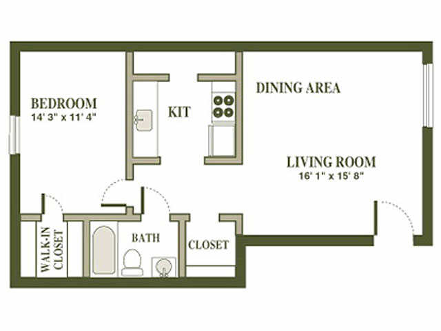 1BR/1BA - New Hampton Commons Apartments