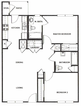 Floorplan - Mission Pass Townhomes