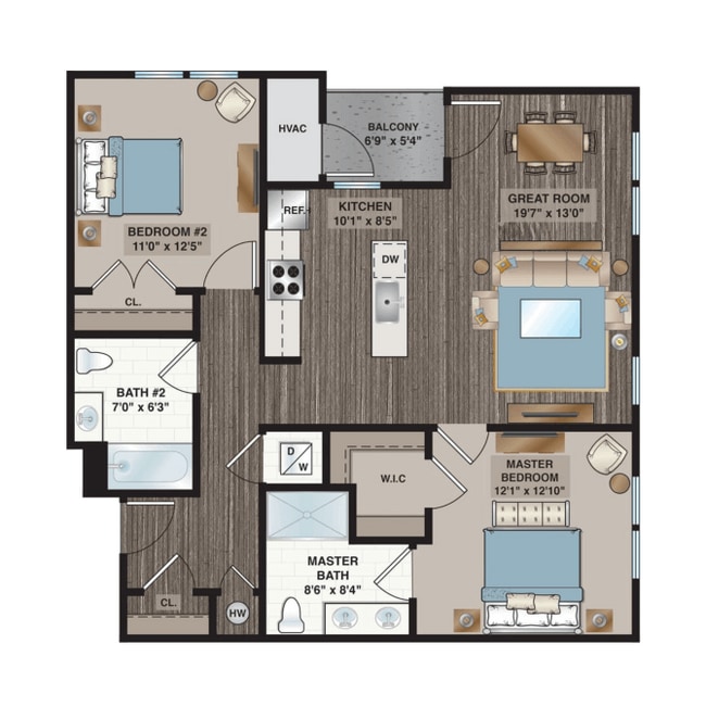 Floorplan - Summit Court Apartments I