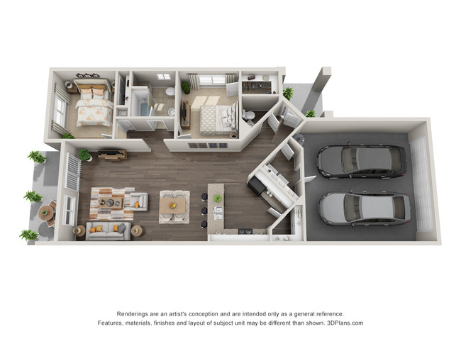 Floorplan - The Gates at Figarden Apartments