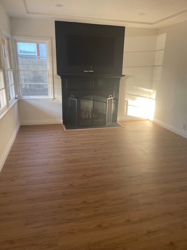 Living room with fireplace - 826 E Elmwood Ave