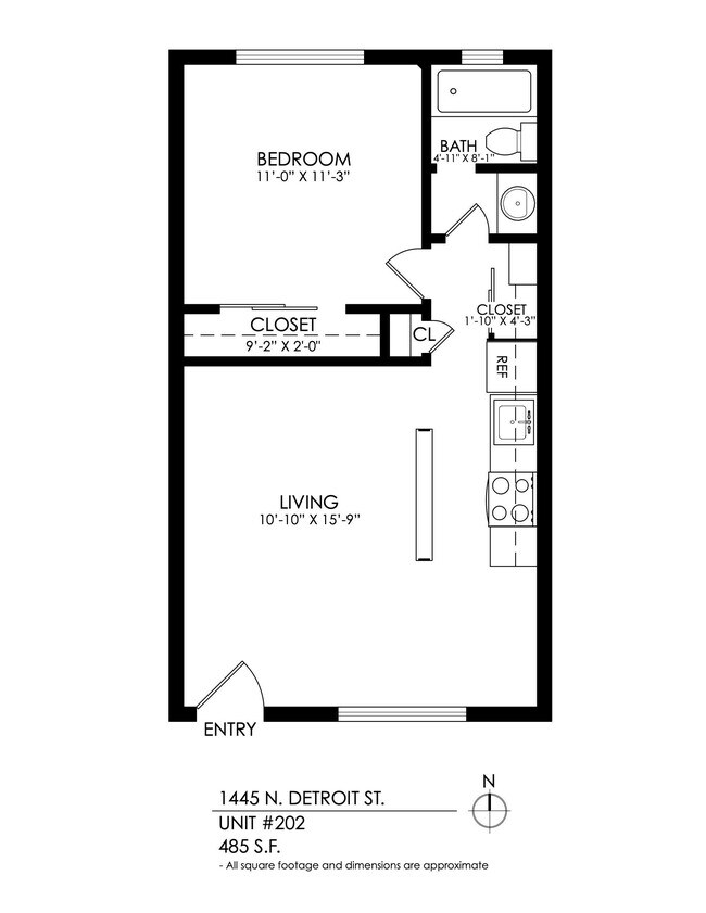 Floorplan - 1445 Detroit