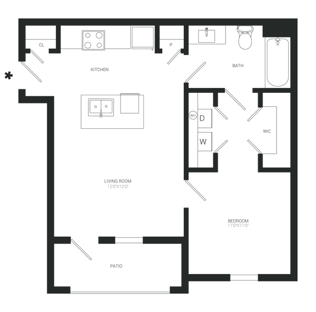 Floorplan - Gray Branch Apartments