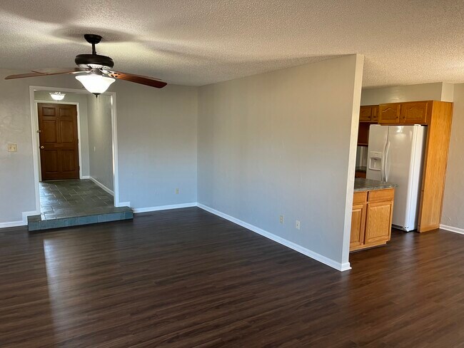 Living room, Foyer and Kitchen - 215 Magnolia Rd