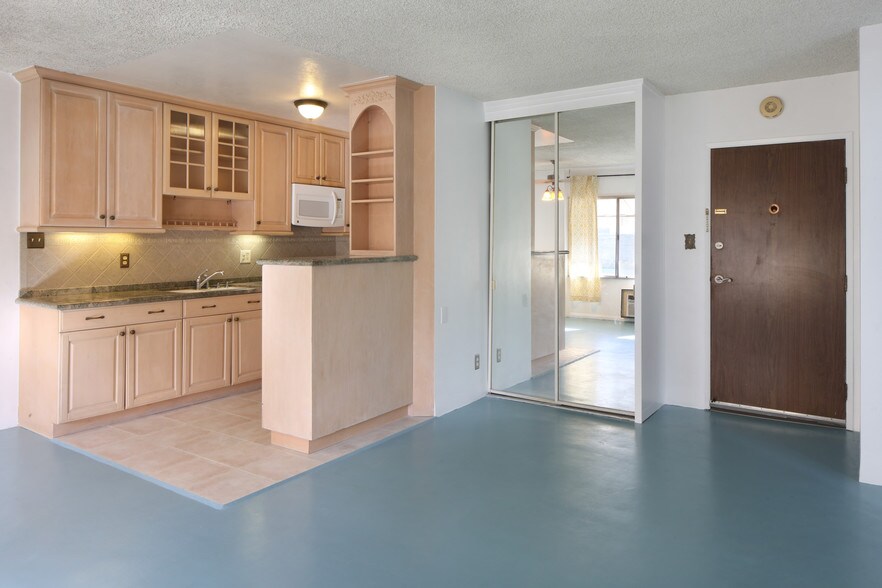 Main Entrance door with living area and kitch - 250 Linden Ave