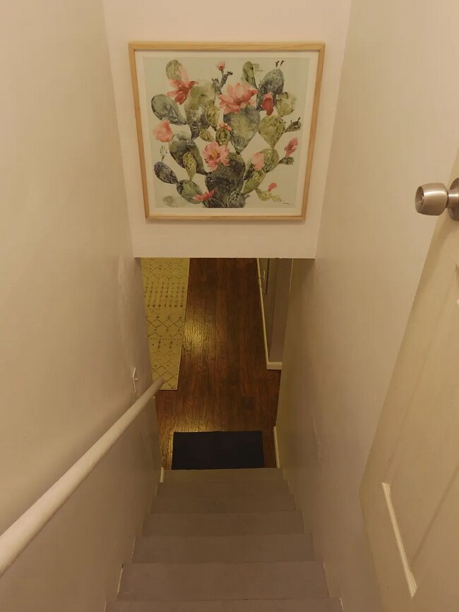 stairs to basement unit - 4038 Kalamath St