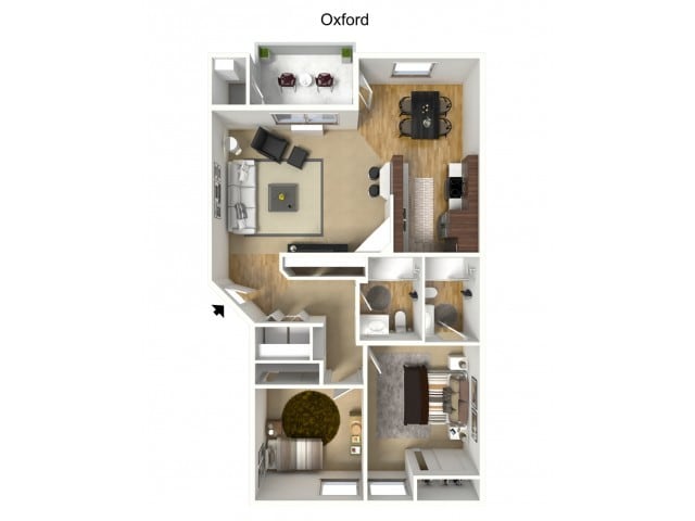 Oxford - 2 Bedroom, 2 Bath - Acero Ridgefield