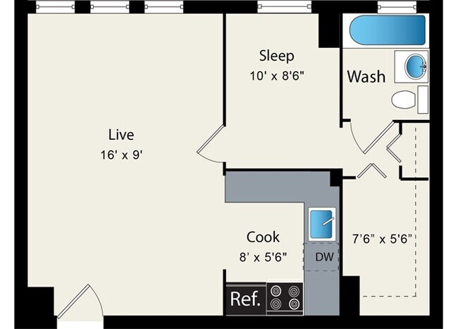 Floorplan - Reside on Clarendon