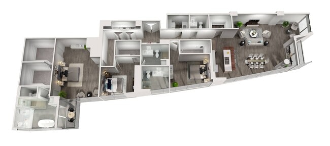 D4 The Alessandra Level 39 PH 2747 sq ft (Unit 3906) 3-3.5 - Aspire Post Oak