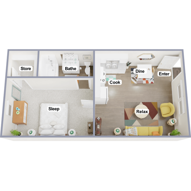 Floorplan - SPRING VALLEY FLATS