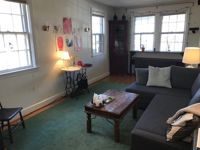 sunny living room (old photo) - 1417 West 37th Street