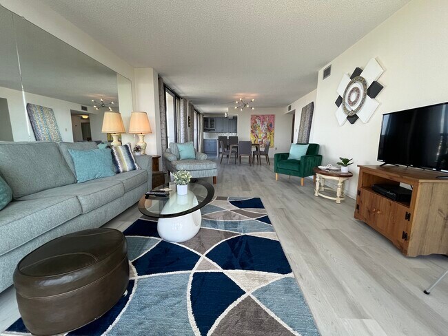 Living room looking towards kitchen - 400 Island Way