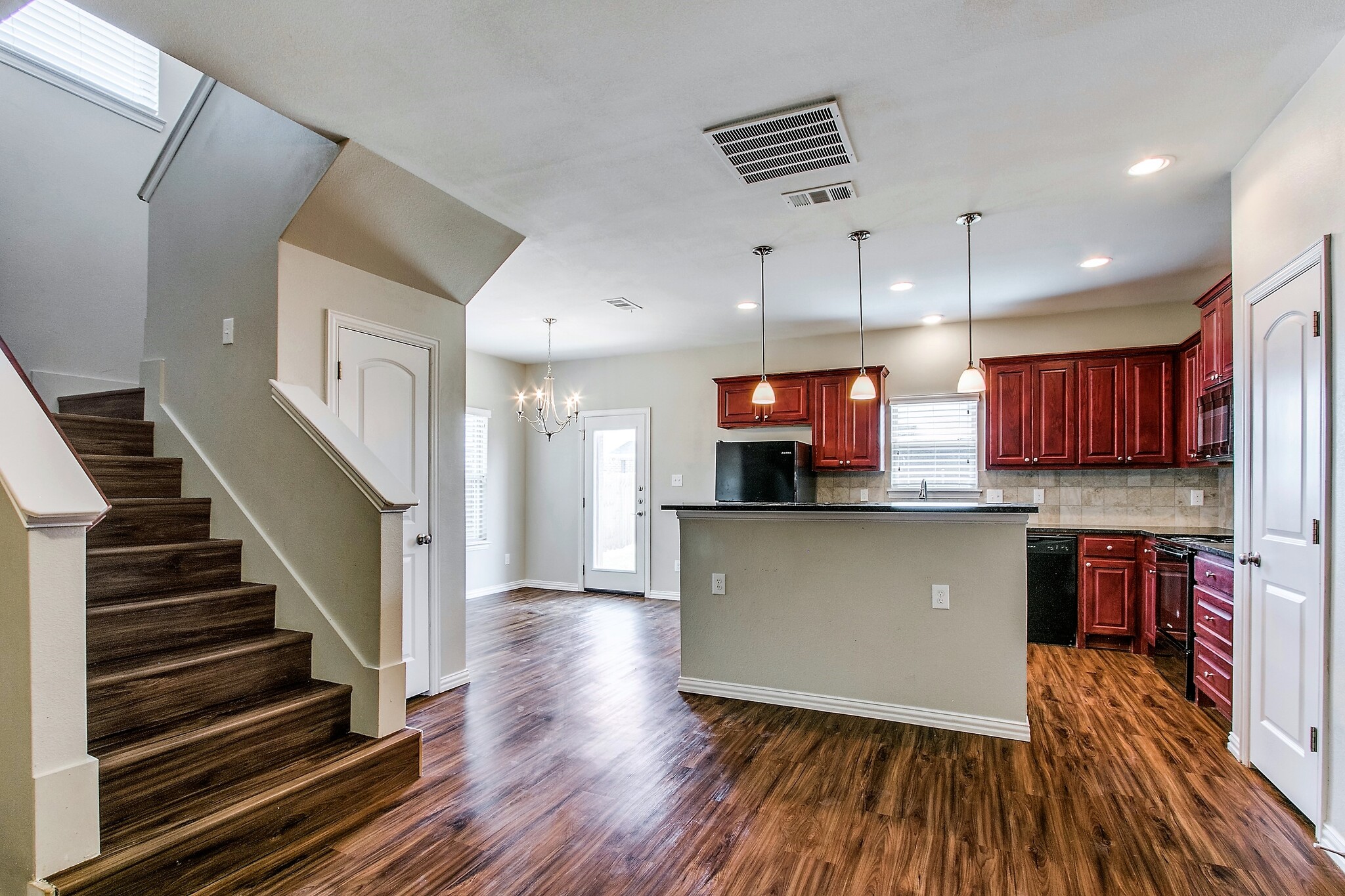 Kitchen Island -view from the living room - 4917 Sanger Circle