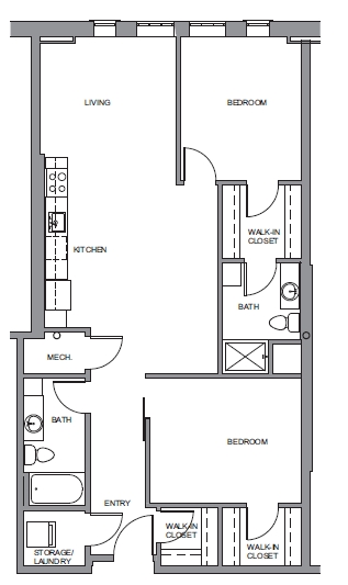 2BR/2BA - Elgin Artspace Lofts - For Artists Only