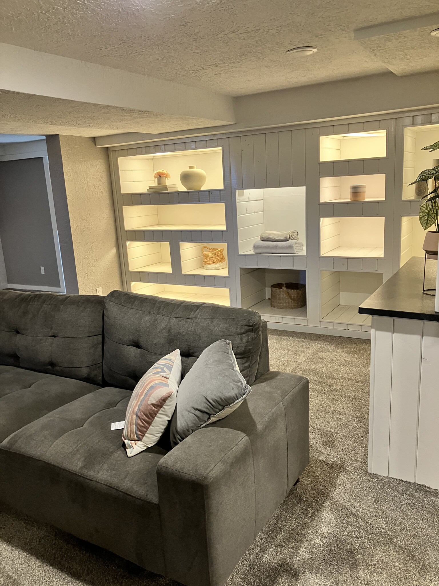 Back-lit shelving - 9100 Grandview Ave