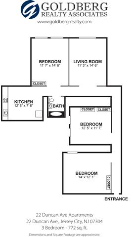 Floorplan - 22 Duncan Avenue Apts