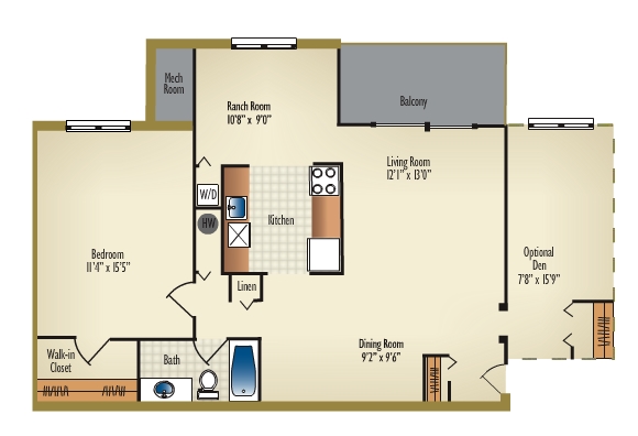 1BR/1BA - Vista at White Oak