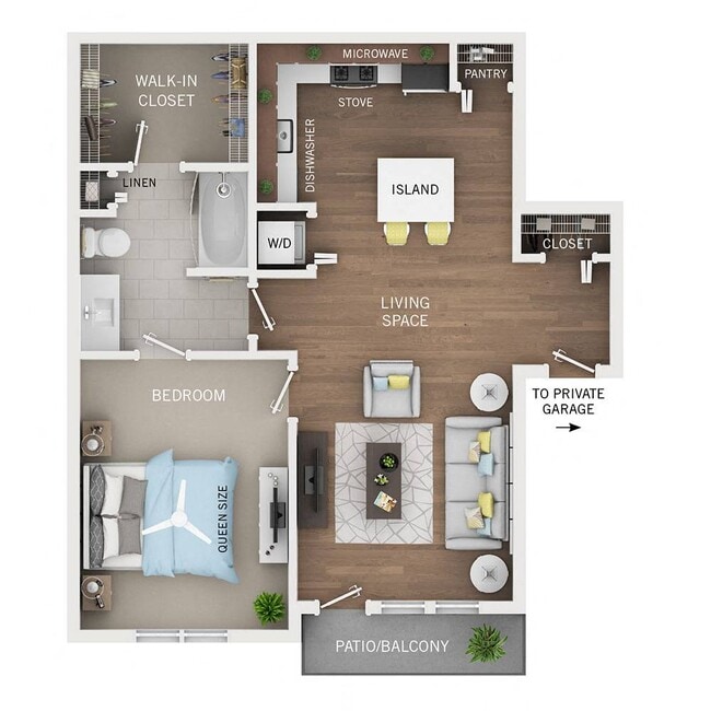 Floorplan - Oakcliff Apartments