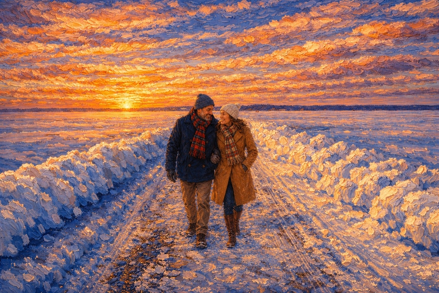 James and Claire Last Winter - 111 Causeway Rd