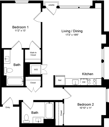 Floorplan - One Henry Adams