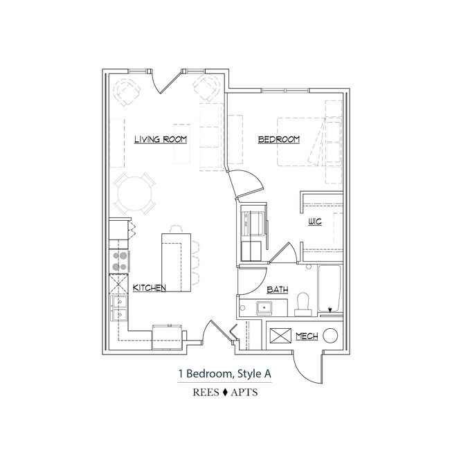 Floorplan - Rees Apartments